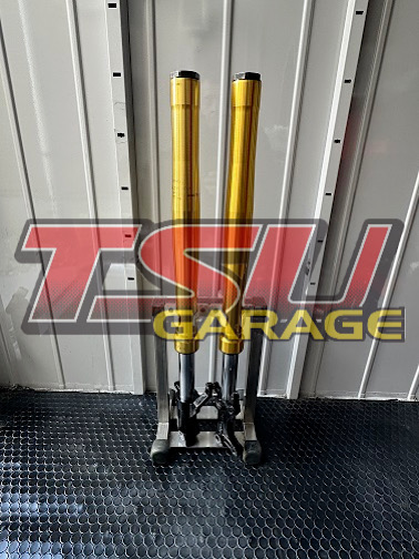 フロントフォークオーバーホール 施工前後